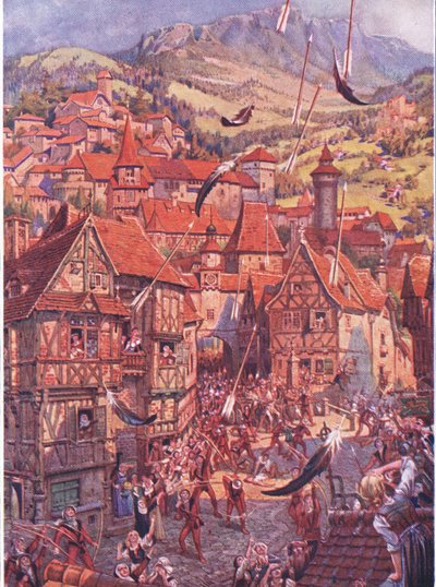 Flechas volaban por todas partes, de El Niño del Aire publicado por Duckworth, 1910 de C. Wilhelm